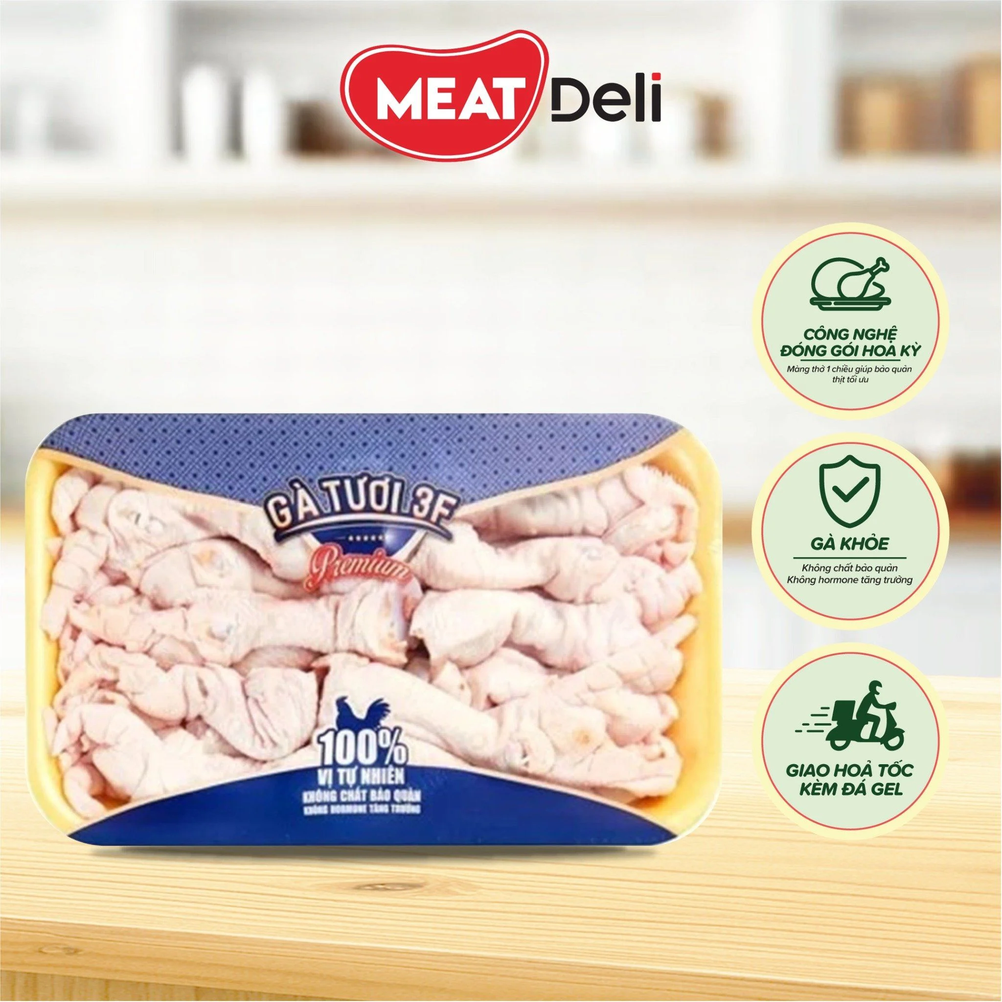 Chân gà rút xương 3F - 493gr