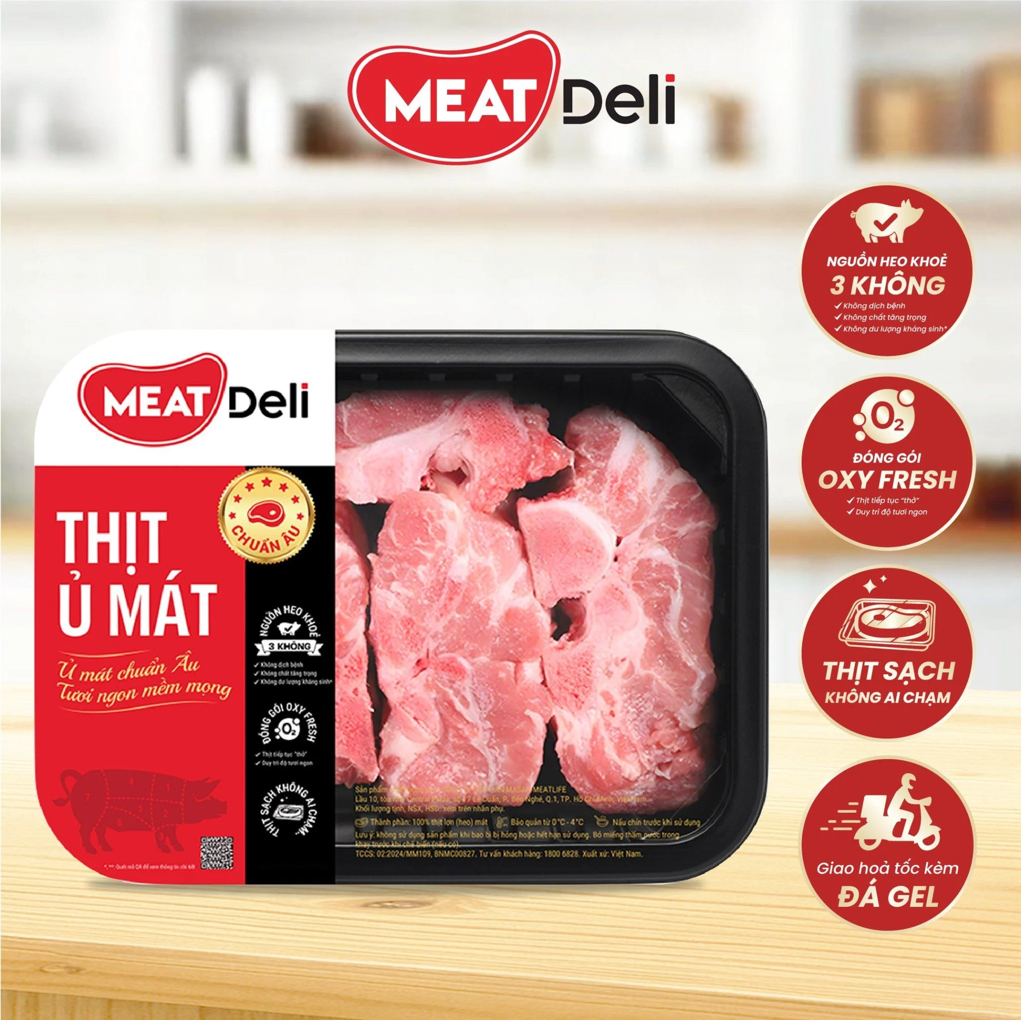 Xương heo MEATDeli - 450gr